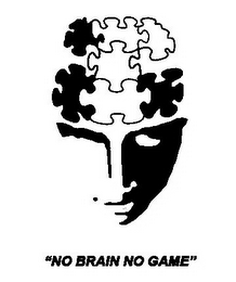 "NO BRAIN NO GAME" logo
