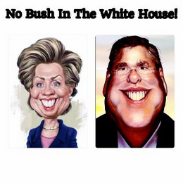 NO BUSH IN THE WHITE HOUSE! logo