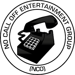 NO CALL OFF ENTERTAINMENT GROUP (NCO) logo