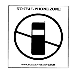 NO CELL PHONE ZONE WWW.NOCELLPHONEZONE.COM logo