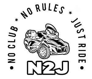 · NO CLUB * NO RULES * JUST RIDE · N2J logo