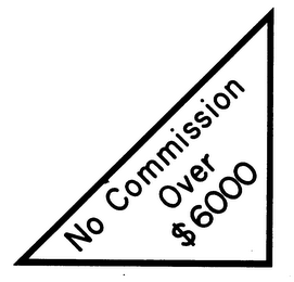 NO COMMISSION OVER $6000 logo