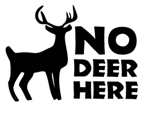 NO DEER HERE logo