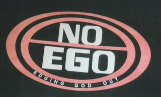 NO EGO EDGING GOD OUT logo