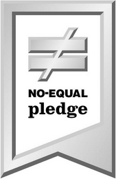 NO-EQUAL PLEDGE logo