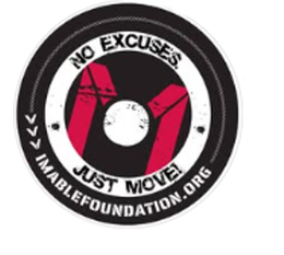 NO EXCUSE'S. JUST MOVE! IMABLEFOUNDATION.ORG logo