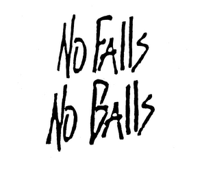 NO FALLS NO BALLS logo