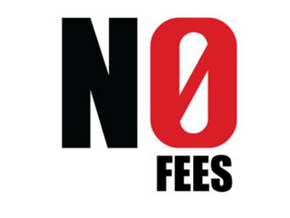 NO FEES logo