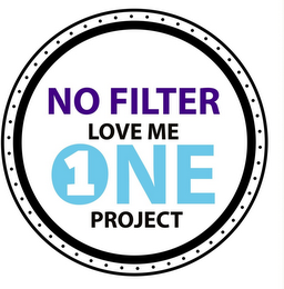 NO FILTER LOVE ME 1 ONE PROJECT logo