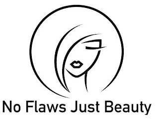 NO FLAWS JUST BEAUTY logo