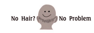 NO HAIR? NO PROBLEM logo