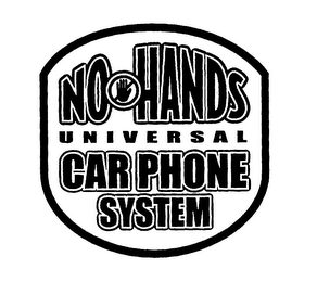 NO HANDS UNIVERSAL CAR PHONE SYSTEM logo
