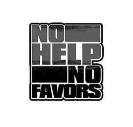 NO HELP NO FAVORS logo
