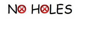 NO HOLES logo