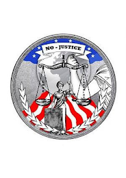 NO - JUSTICE IS LOVE EVERYTHING logo