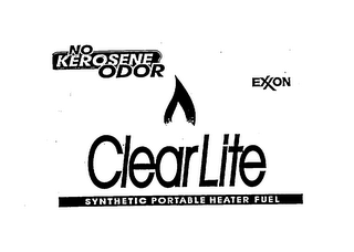 NO KEROSENE ODOR EXXON CLEARLITE SYNTHETIC PORTABLE HEATER FUEL logo