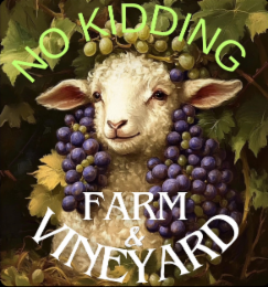 NO KIDDING FARM & VINEYARD logo