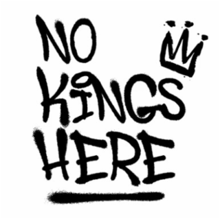 NO KINGS HERE logo