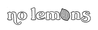NO LEMONS logo