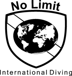 NO LIMIT INTERNATIONAL DIVING logo