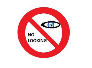 NO LOOKING logo