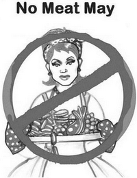NO MEAT MAY logo