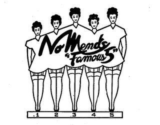 NO MENDS "FAMOUS 5" 1 2 3 4 5 logo