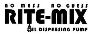 NO MESS NO GUESS RITE-MIX OIL DISPENSING PUMP logo