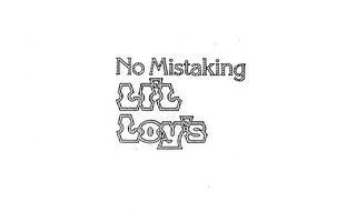 NO MISTAKING LI'L LOY'S logo