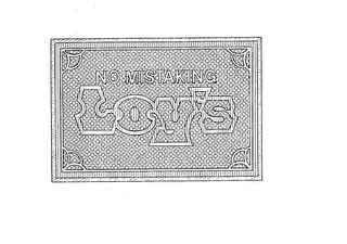 NO MISTAKING LOY'S logo