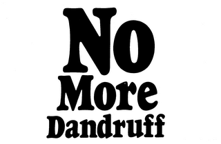 NO MORE DANDRUFF logo