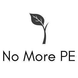 NO MORE PE logo