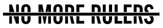 NO MORE RULERS logo