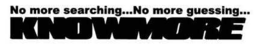 NO MORE SEARCHING...NO MORE GUESSING...KNOWMORE logo