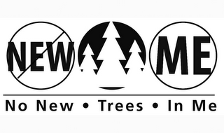 NO NEW · TREES · IN ME logo
