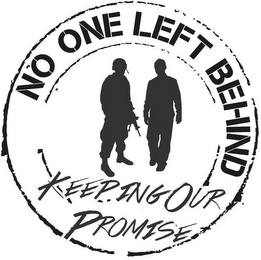 NO ONE LEFT BEHIND KEEPING OUR PROMISE logo