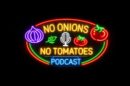 NO ONIONS NO TOMATOES logo