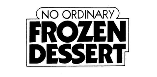 NO ORDINARY FROZEN DESSERT logo