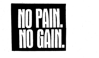 NO PAIN. NO GAIN. logo
