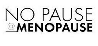 NO PAUSE @ MENOPAUSE logo