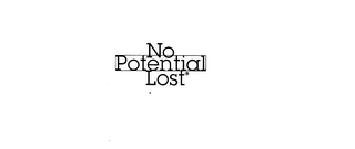 NO POTENTIAL LOST logo