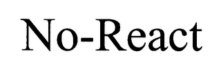 NO-REACT logo