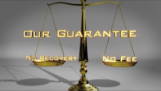 NO RECOVERY NO FEE OUR GUARANTEE logo