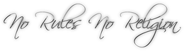 NO RULES NO RELIGION logo