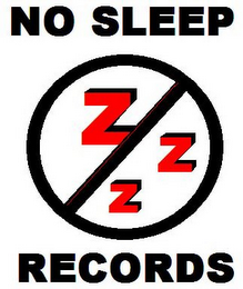 NO SLEEP RECORDS Z Z Z logo