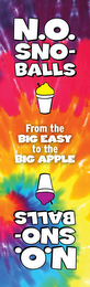 N.O. SNO-BALLS FROM THE BIG EASY TO THE BIG APPLE logo