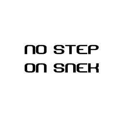 NO STEP ON SNEK logo