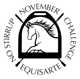 NO STIRRUP NOVEMBER CHALLENGE EQUISARTE logo