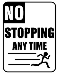 NO STOPPING ANYTIME logo
