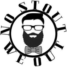 NO STOUT WE OUT logo